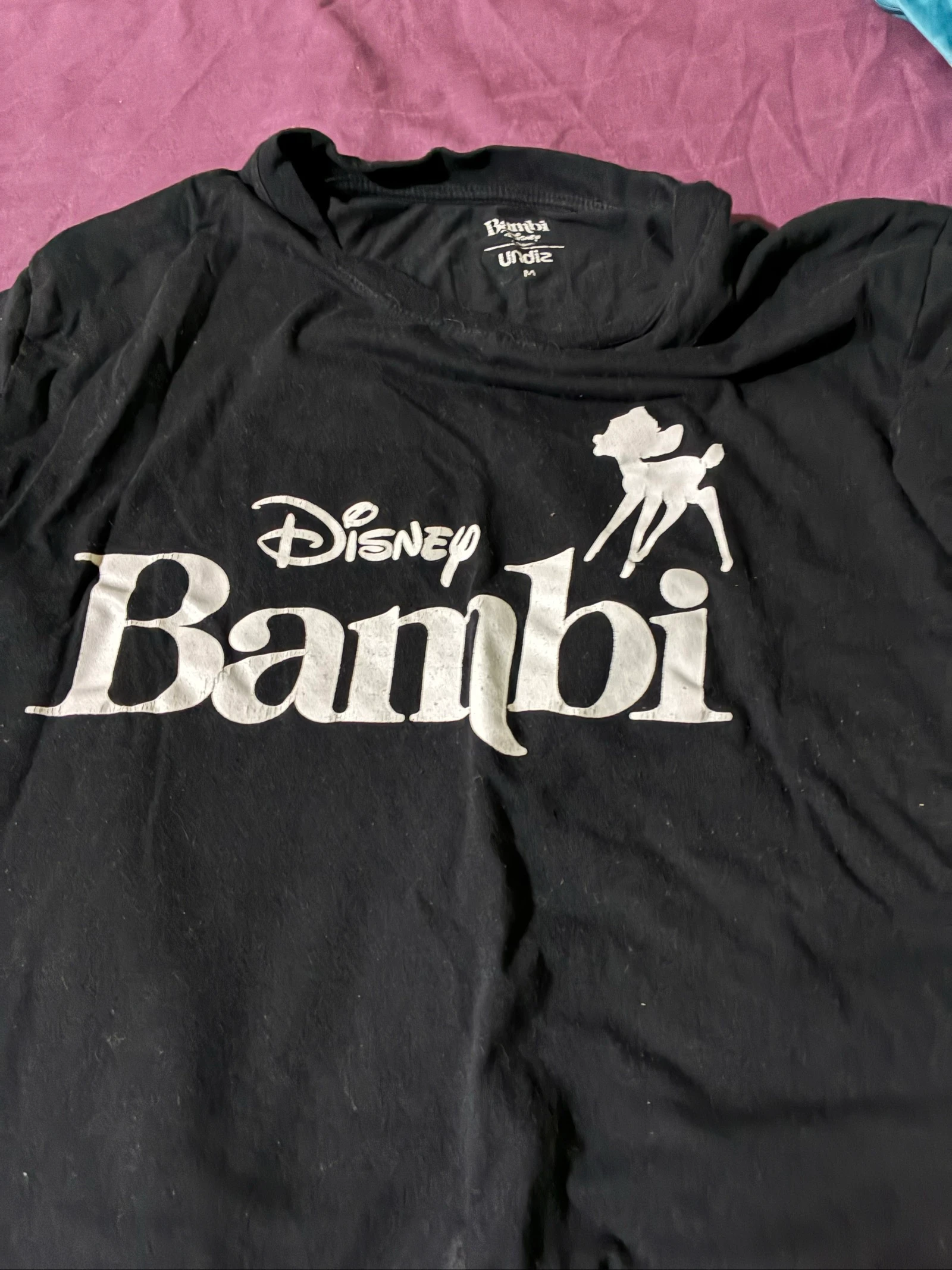 Pyjama Disney Bambi Undiz noir – Ensemble t-shirt + short – Taille M – photo 2
